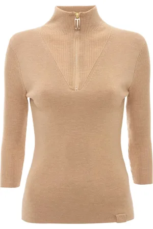 Victoria Beckham Half-zip knitted top