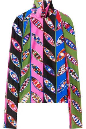 Puccini Girandole-print high-neck top