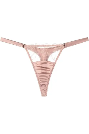 Fleur of England Lilian lace-panel thong