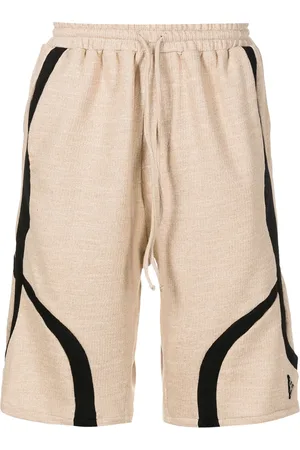 AMIR SLAMA Two-tone cotton shorts