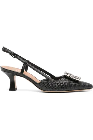 ROBERTO FESTA Stefi 60mm crystal-embellished slingback pumps