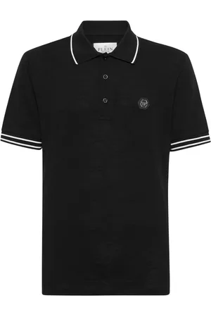 Philipp Plein Logo-appliqu?? cotton polo shirt