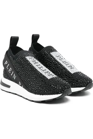 Philipp Plein Crystal-embellished slip-on sneakers
