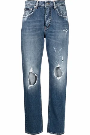 Dolce & Gabbana Distressed boyfriend jeans