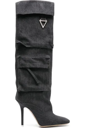 The Attico Sienna 105mm denim boots