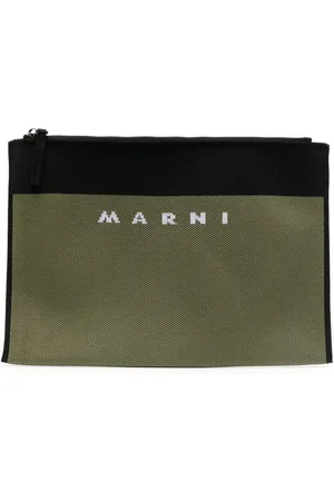 Marni Logo-jacquard clutch bag