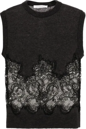 Viktor & Rolf Spencer lace-detail sleeveless jumper