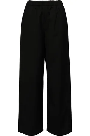 Izzue Elasticated-waist straight-leg trousers