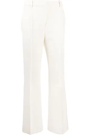 Victoria Beckham Tailored cotton-blend flared trousers