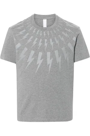 Neil Barrett Bolt-print cotton T-shirt