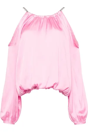 tout a coup Draped cold-shoulder blouse