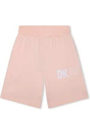 DKNY Logo-print cotton track shorts