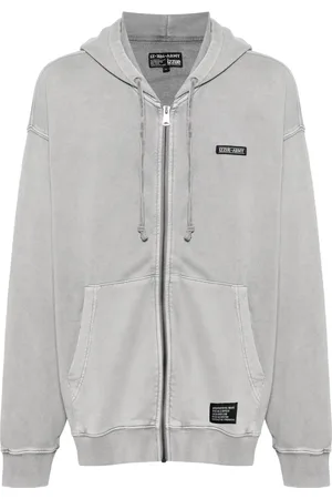 Izzue Logo-embroidered hooded jacket