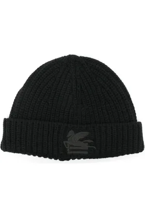 Etro Pegaso-embroidered ribbed beanie