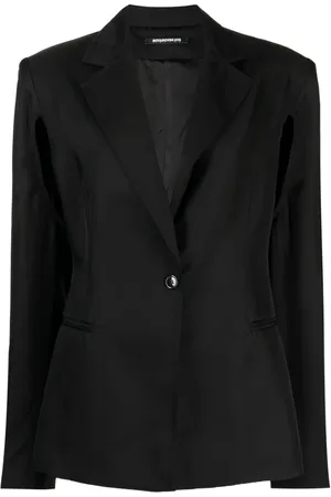 Boyarovskaya Cut-out single-breasted blazer