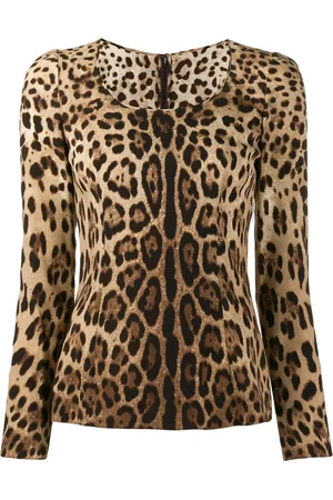 Dolce & Gabbana Leopard-print long-sleeve T-shirt