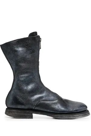 GUIDI Front-zip ankle boots