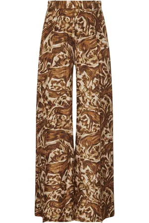 ROSETTA GETTY Pleat front straight-leg trousers