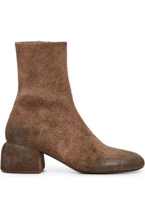 MARSÈLL Round-toe suede ankle boots
