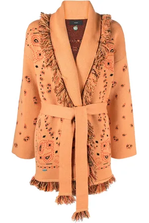Alanui Bandana-jacquard cashmere cardigan
