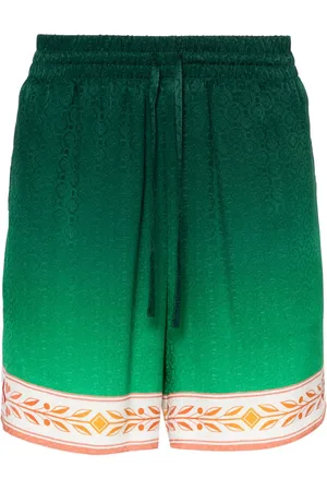 Casablanca Unity Is Power silk shorts