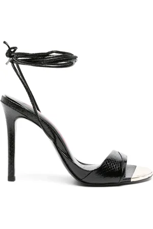 Roberto Cavalli 110mm snakeskin-effect sandals