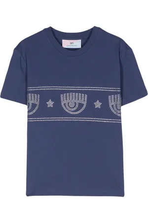 Chiara Ferragni Logomania-stud cotton T-shirt