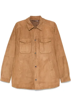 CANALI Suede shirt jacket