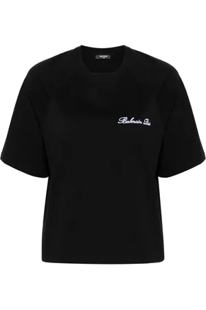 Balmain Logo-embroidered cotton T-shirt