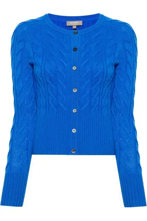 N.PEAL Myla cable-knit cashmere cardigan
