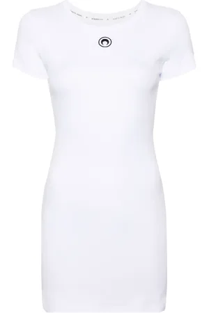 Marine Serre Organic-cotton T-shirt dress