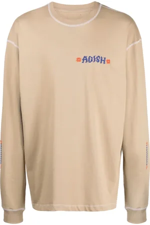 ADISH Tatreez logo-embroidered cotton T-shirt
