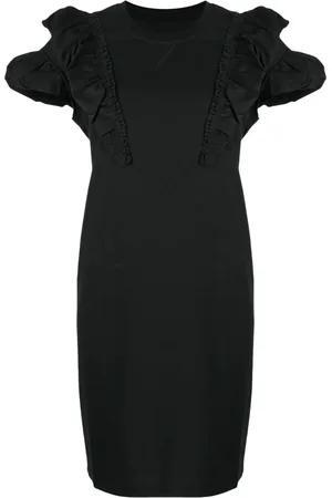 JNBY Ruffled-detailed short-sleeved dress