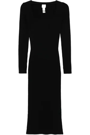 Patou Corset ribbed maxi dress