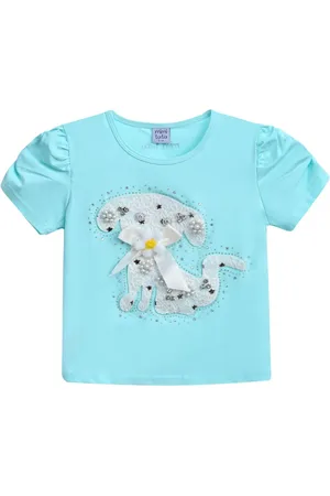 Mimi Tutu Puppy-appliqu?? T-shirt