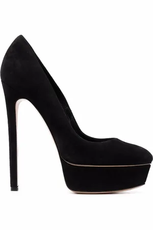 Casadei Flora suede-leather pumps
