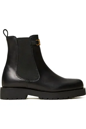 Twin-Set Oval T leather Chelsea boots