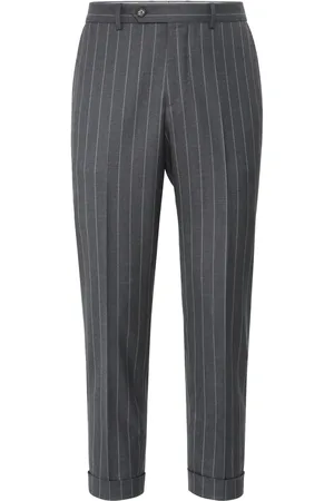 Brunello Cucinelli Striped virgin-wool trousers