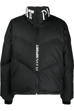 Philipp Plein Logo-print puffer jacket