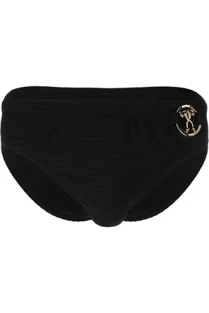 Moschino Logo-plaque ribbed swim trunks