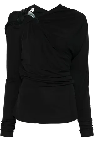 Victoria Beckham Draped long-sleeve top