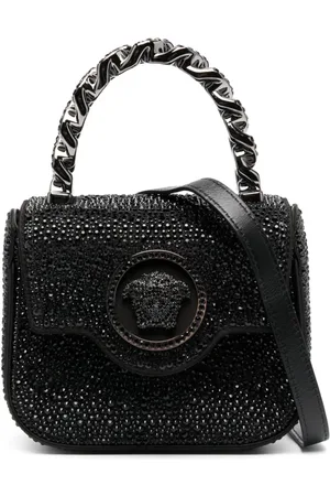 VERSACE La Medusa crystal-embellished mini bag
