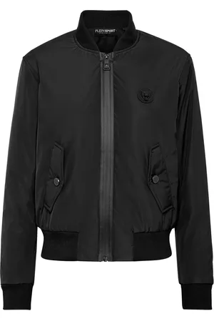 Philipp Plein Logo-patch zip-up bomber jacket