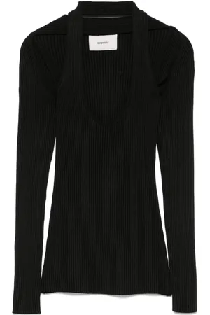 COPERNI Cut-out ribbed top