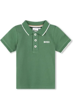 HUGO BOSS Logo-print cotton polo shirt