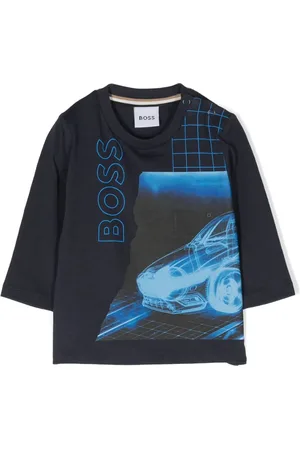 HUGO BOSS Logo-print long-sleeve top
