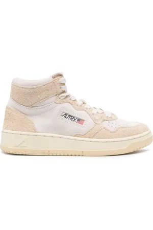 Autry Panelled leather high-top sneakers