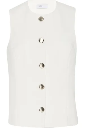 ROSETTA GETTY Cady-texture buttoned vest