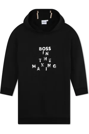 HUGO BOSS Logo-print cotton-blend dress