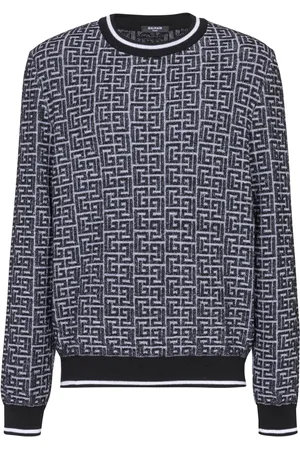 Balmain Patterned-jacquard sweater